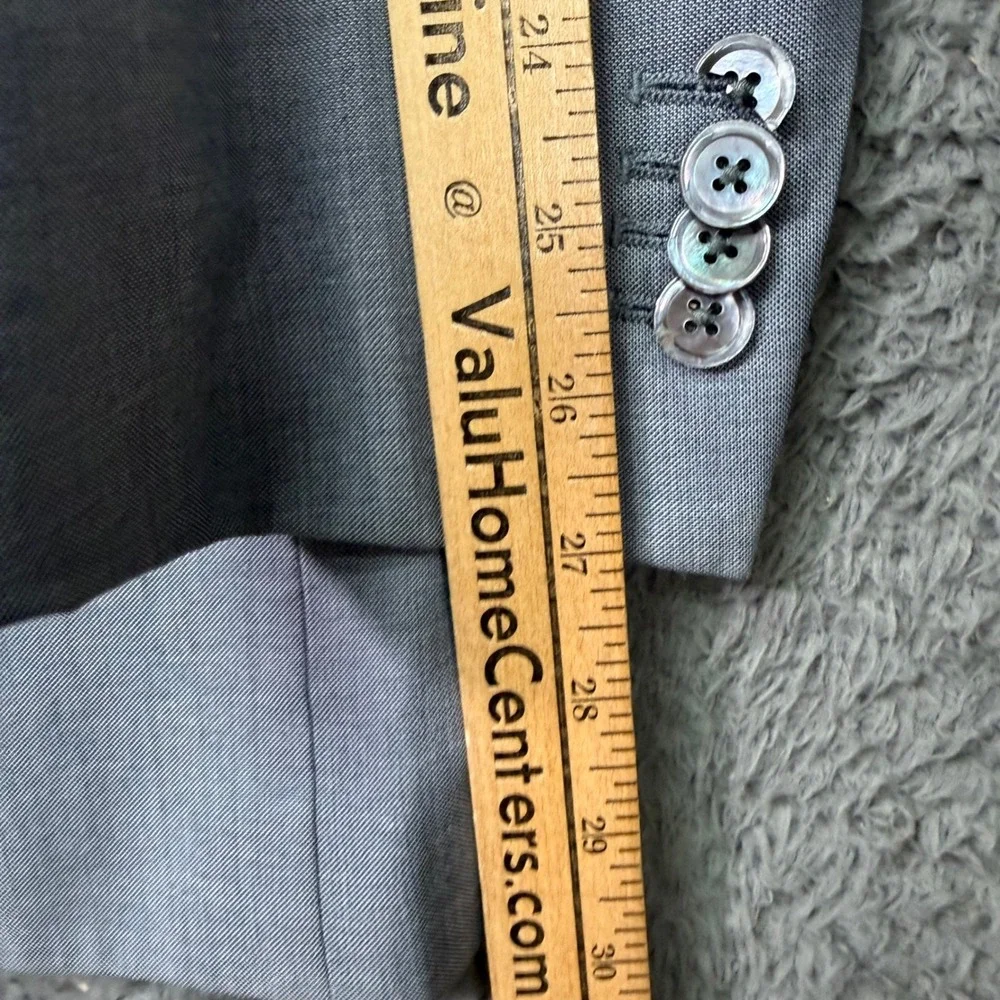 Banana Republic Blazer Men 44L Gray  Marzotto Italian Fabric Sport Coat